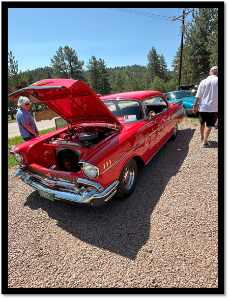 A red car with the hood open

AI-generated content may be incorrect.